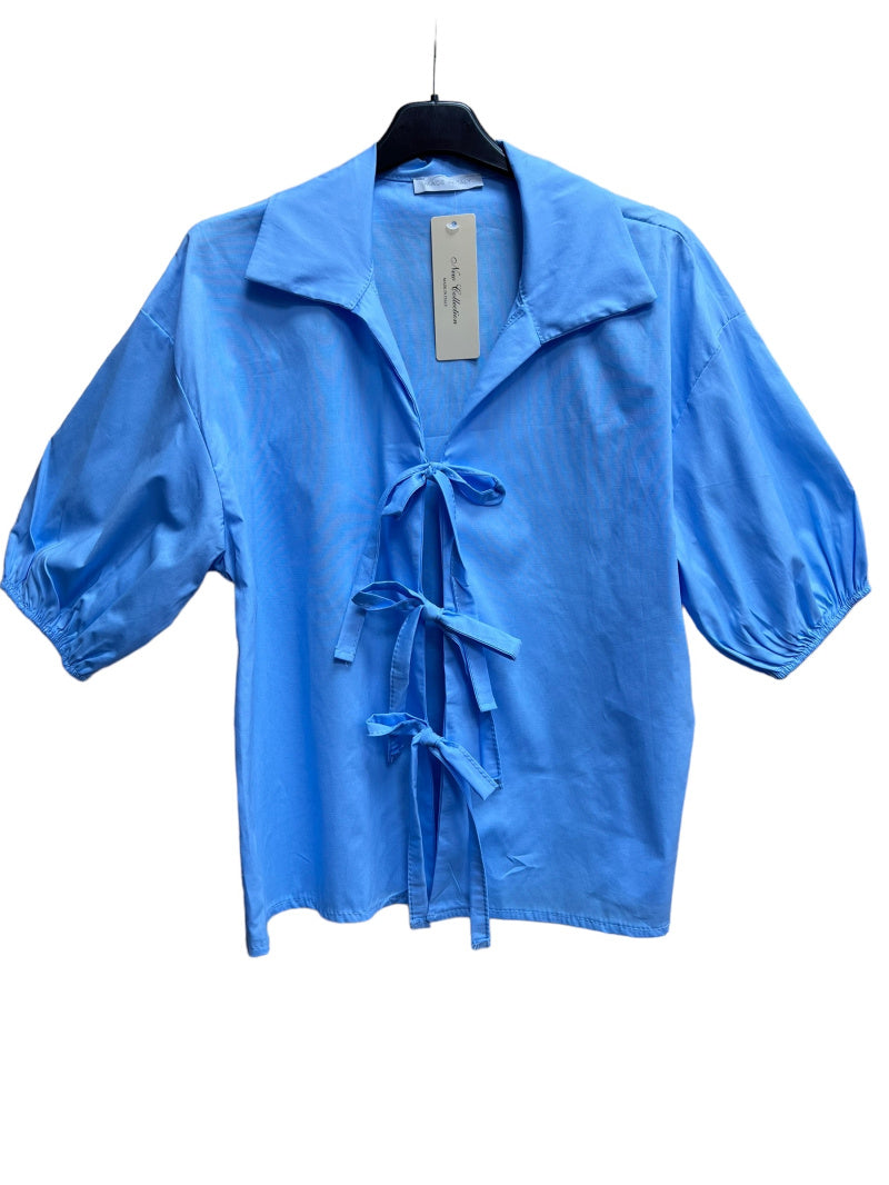 Rosa Blouse (met strikjes)