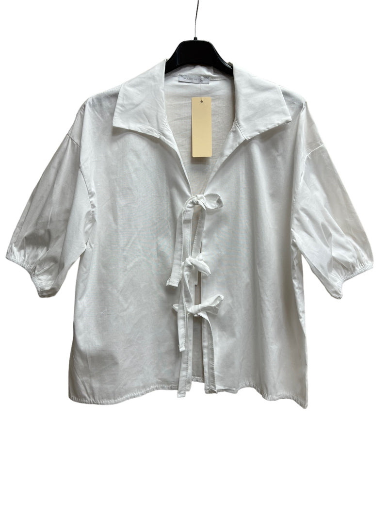 Rosa Blouse (met strikjes)
