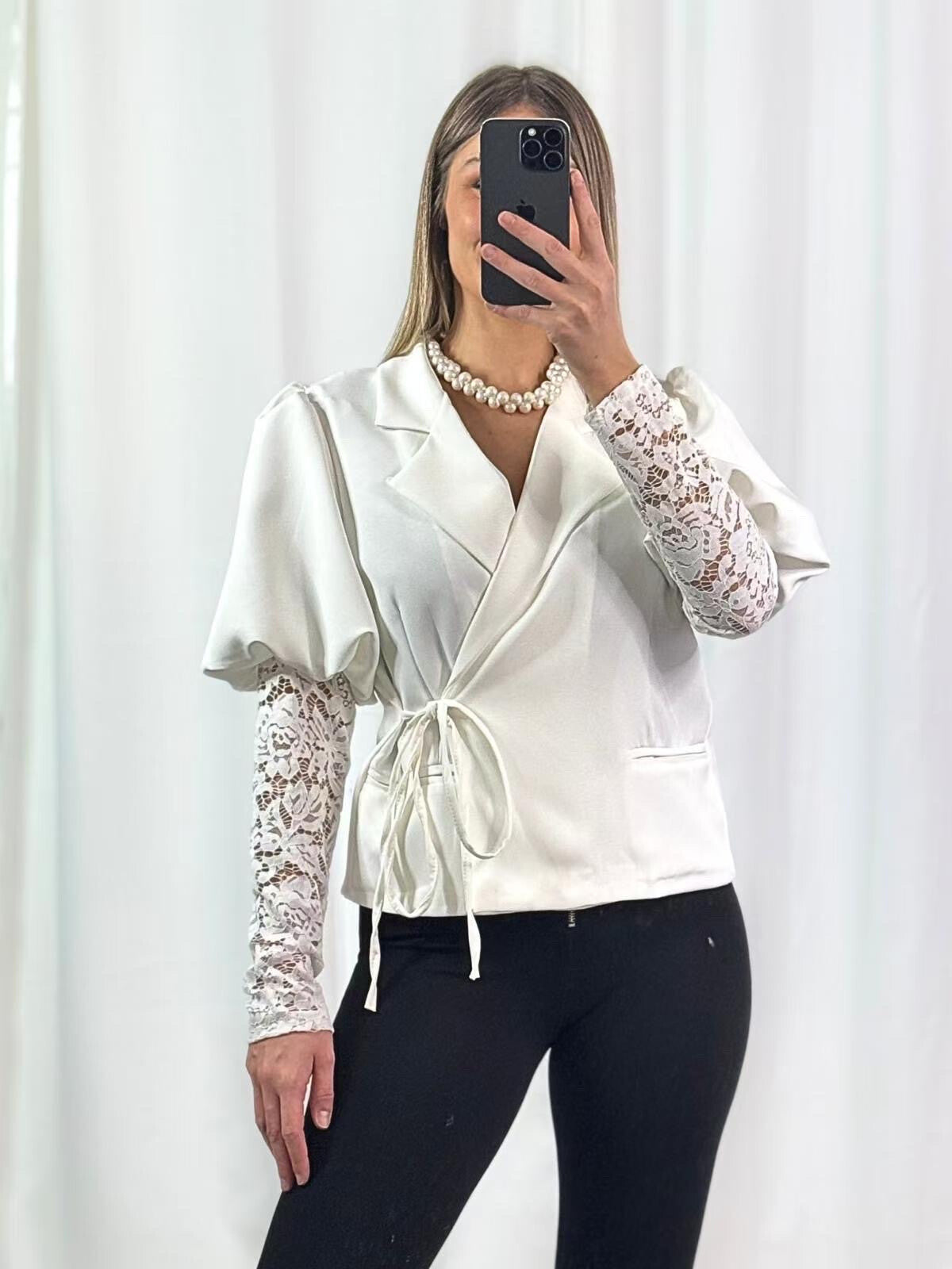 Sarah Blazer (Lace Sleeves)